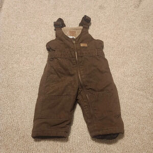 Schmidt workwear for kids overalls brown size 18mos NWOT